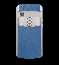 VERTU ASTER P BAROQUE Calf Navy Blue Mobile Phone