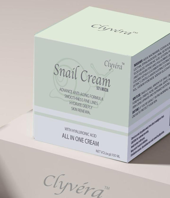 Clyvera Snail Cream  Advanced Anti-Aging & Hydrating Skin Repair All In One Cream (100ml)