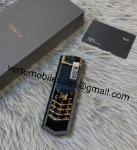 Vertu Signature Black Rosegold Keypad Button Mobile Phone