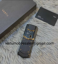 Vertu Signature Black Rosegold Keypad Button Mobile Phone