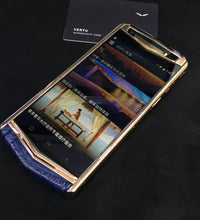 VERTU ASTER P BLUE Crocodile Dual Sim Card Luxurious Phone