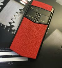 VERTU ASTER P RED Black Calf Hide Dual Sim Card Mobile Phone