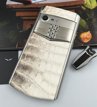 VERTU ASTER P SILVER HIMALAYA Crocodile Dual Sim Card Mobile Phone