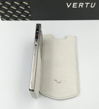 VERTU ASTER P WHITE Silver Calf Hide Dual Sim Card Phone