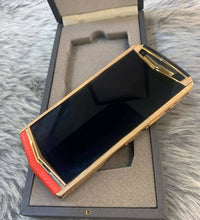 Vertu Aster P Red Leather 18ct Rosegold Diamond Edition Mobile Phone (Made to Order)