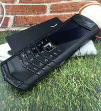 Vertu Signature S All Black Crocodile Business Luxury Mobile Phone