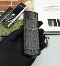 Vertu Signature S All Black Crocodile Business Luxury Mobile Phone