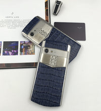 Vertu ASTER P PURE Blue Crocodile Bone Dual Sim Business Luxury Mobile Phone