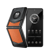 Vertu Ironflip Orange Calfskin Series Android Mobile Phone