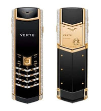 Vertu Signature Black Gold Diamond Black Keypad Mobile Phone