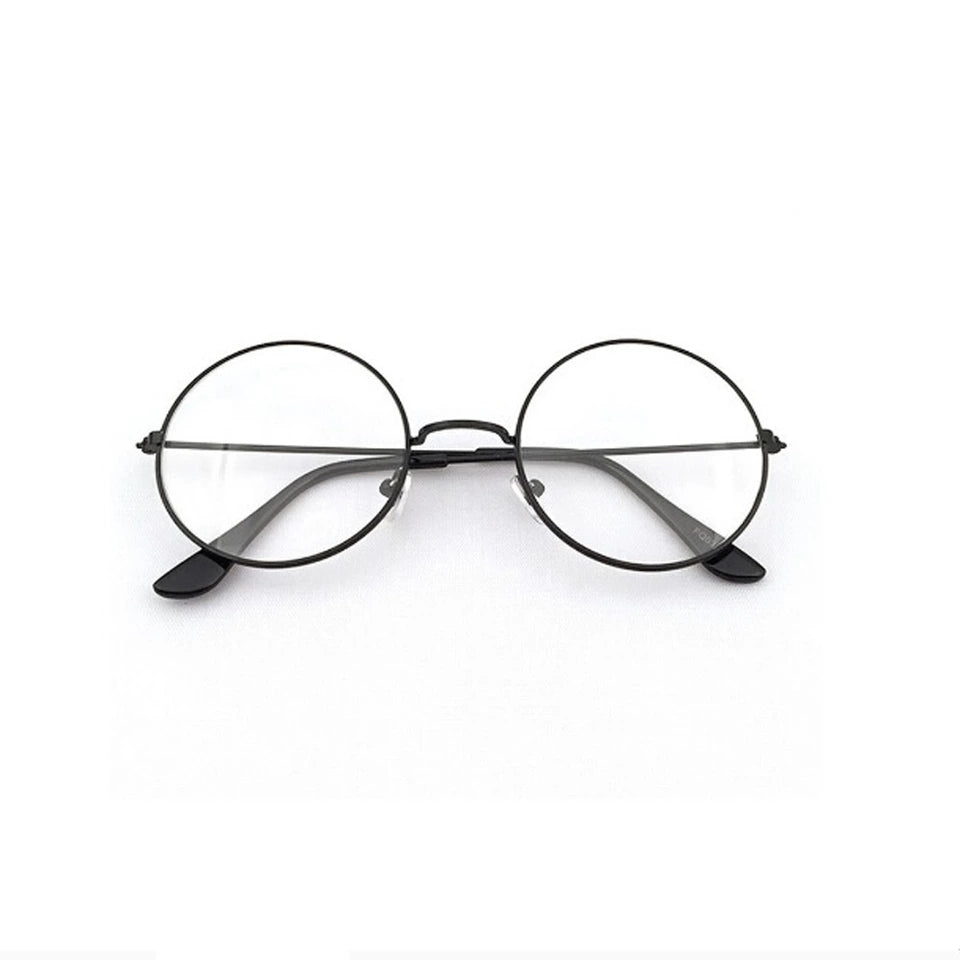 Outeye Men Women Vintage Glasses Round Large Optical Frame Unisex Eye 