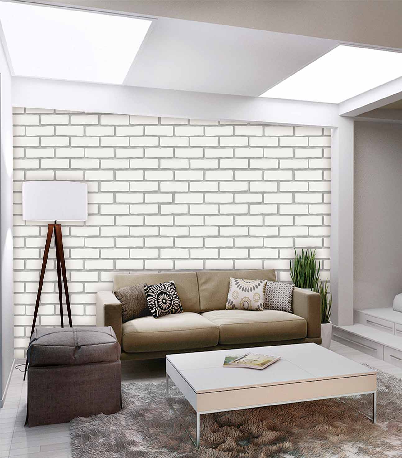 Buy Peijinsart White Polyethylene Foam Self Adhesive 3D White Brick  Wallpaper for Living Room and Kitchen  70 x 77 cm Online at Best Prices in  India  JioMart